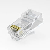 Cat6 UTP RJ45 Connector Plug | Unshielded 8P8C Crystal Head with Gold-Plated Contacts
