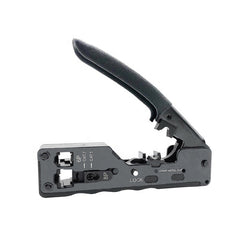 RJ45 Crimping Tool – Pass-Through Crimper with Locking Pliers for Cat5, Cat6, Cat7, Cat8 Network Cable Installations