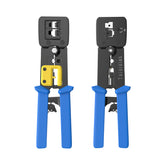 EZ Pass-Through RJ45 Crimp Tool for 8-Pin & 6-Pin Plugs with Steel Wire Stripper