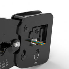 EZ Pass-Through RJ45 Crimp Tool for 8-Pin & 6-Pin Plugs with Steel Wire Stripper