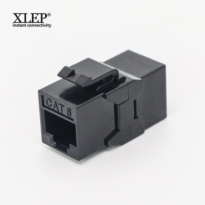 XLEP CAT 6 Keystone Coupler (UL Listed), 25-Pack RJ45 Keystone Coupler Female to Female UTP, Ethernet Coupler for Patch Panel and Wall Plate 