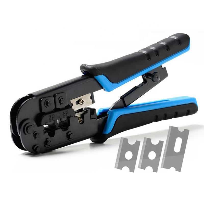 RJ45 Crimping Tool | 6P/8P Modular Ratchet Network Cable Pliers with Cutter