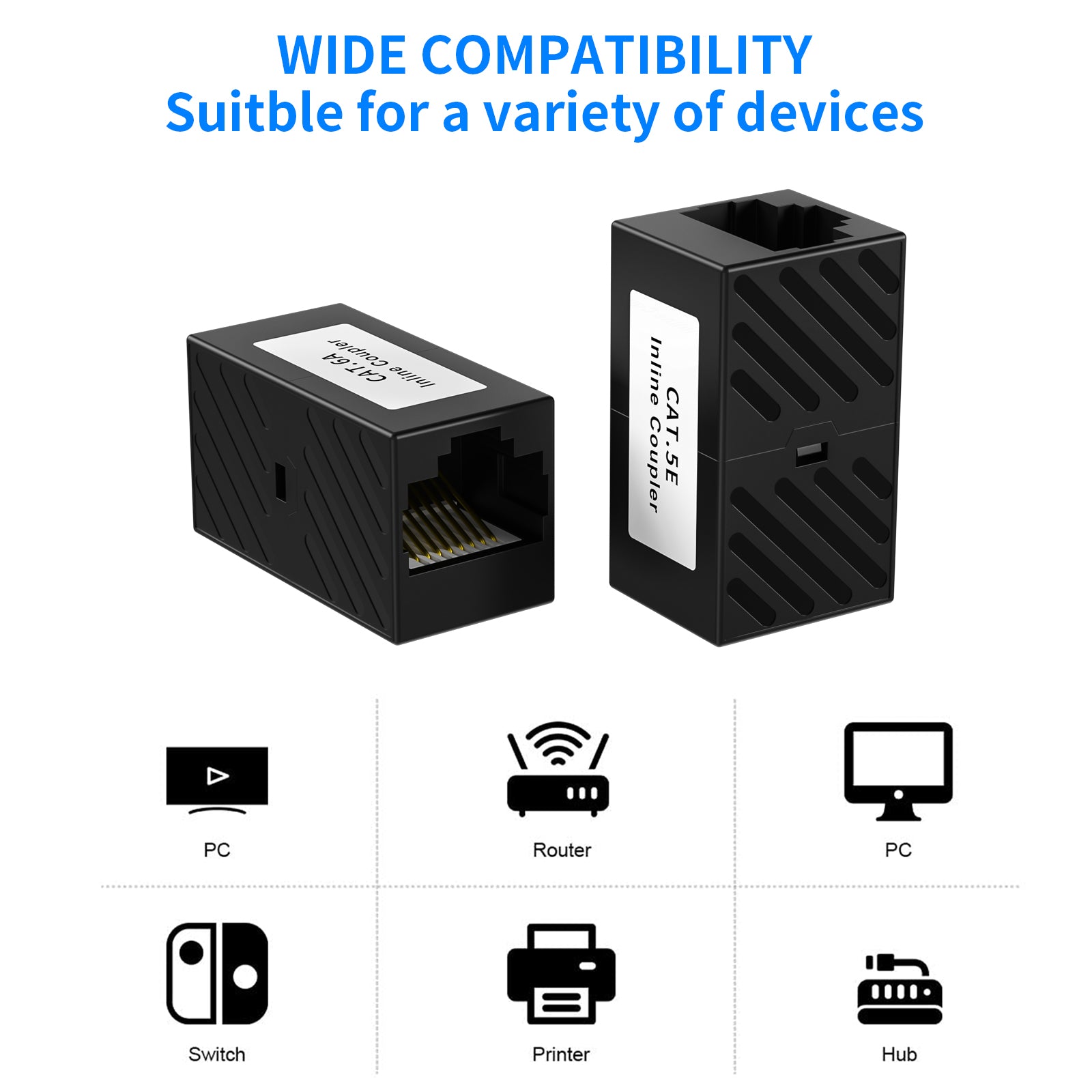 RJ45 Cat6 Ethernet Coupler XLEP
