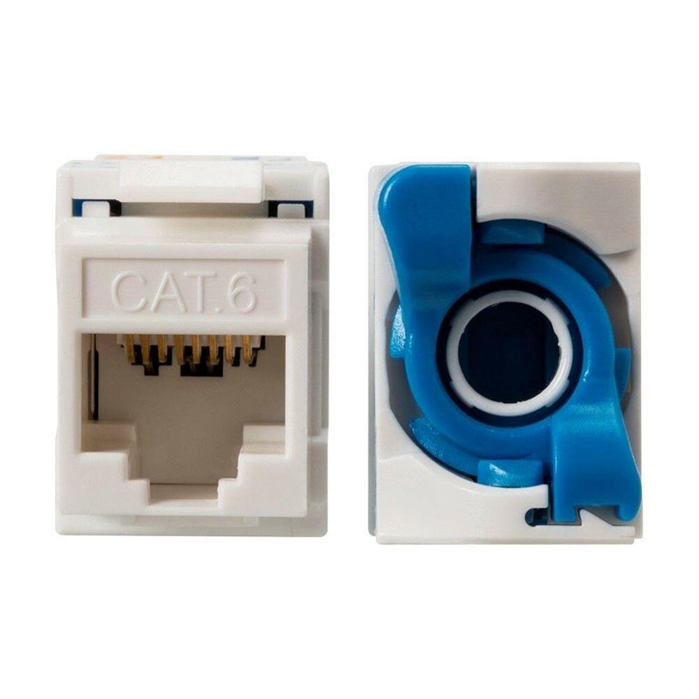 Cat6 Twist Lever 180-Degree Toolless Keystone Jack, Unshielded XLEP