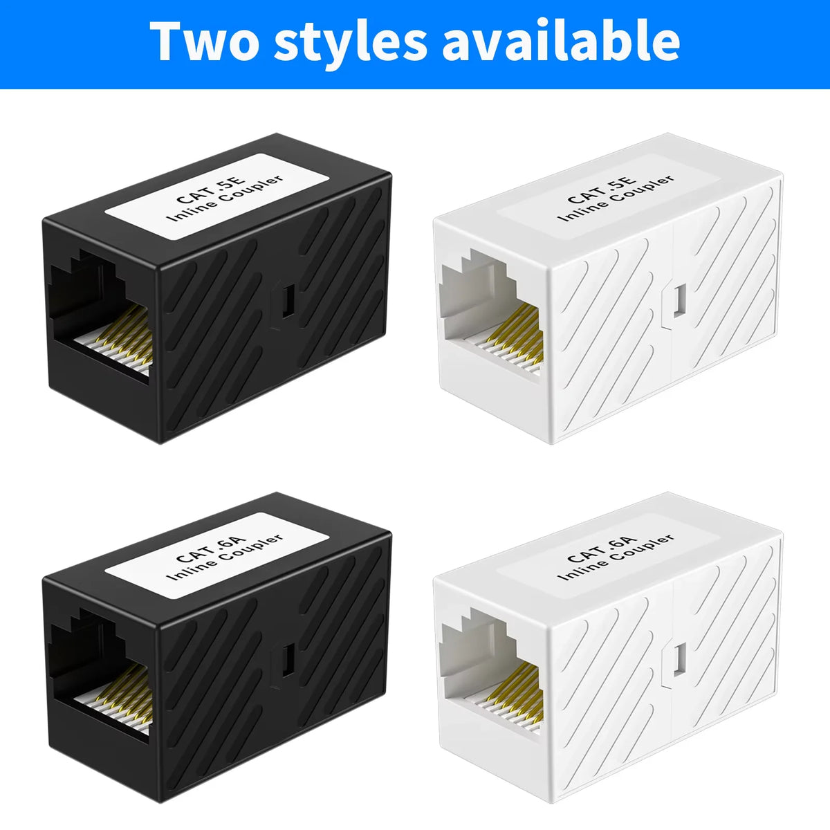 XLEP XL8542 RJ45 Coupler Female to Female, Cat6 Cat5e, 10 Pack