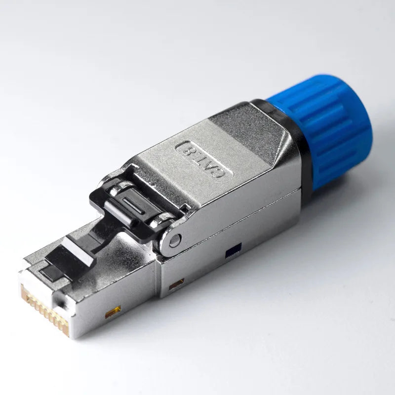 XLEP Cat7 FTP Shielded Tool-Free RJ45 Plugs, 8P8C, 10 Pack