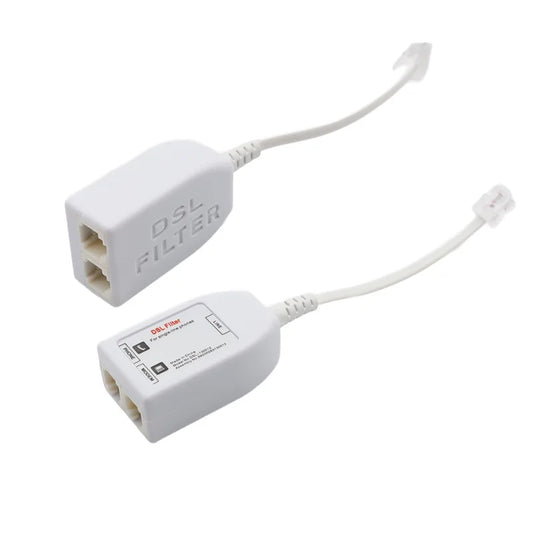 XLEP 4-Pin DSL ADSL Micro Filter Splitter for Modem and Phone Line
