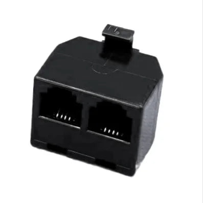 XLEP RJ11 6P4C Splitter Adapter, 1 Male to 2 Female, 50 Pack