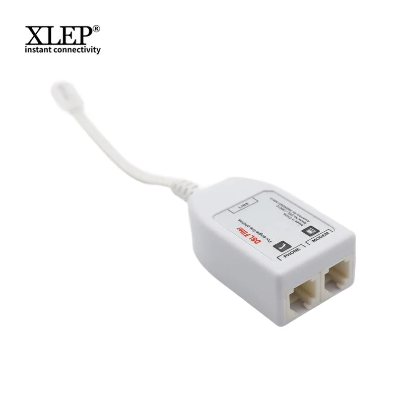 XLEP 4-Pin DSL ADSL Micro Filter Splitter for Modem and Phone Line