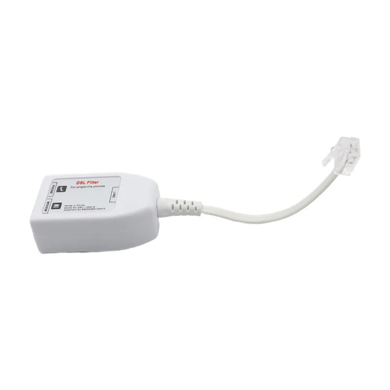 XLEP 4-Pin DSL ADSL Micro Filter Splitter for Modem and Phone Line