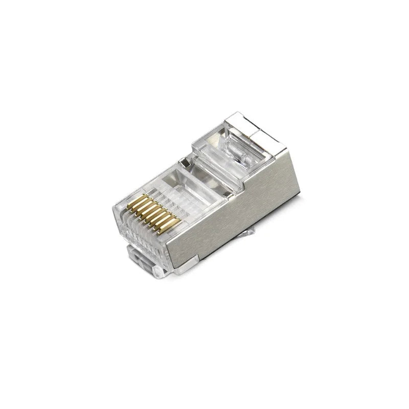 XLEP XL-504 Shielded RJ45 8P8C Modular Plugs, Cat5e Cat6, 100 Pack