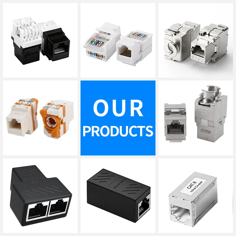 XLEP XL8542 RJ45 Coupler Female to Female, Cat6 Cat5e, 10 Pack