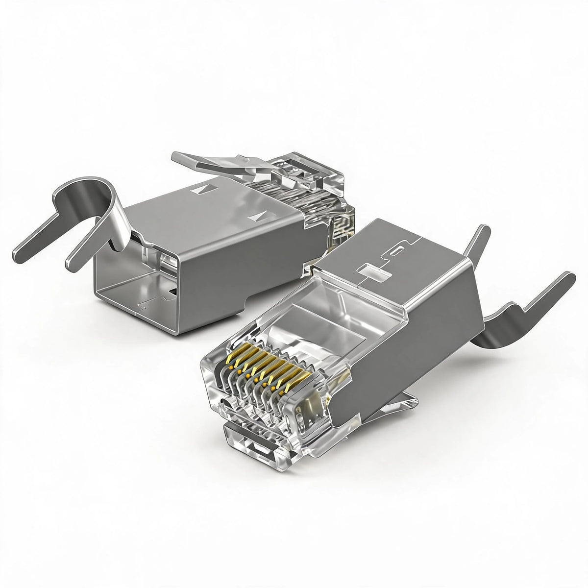 XLEP XL-523 Cat7 Shielded RJ45 Modular Plug, 10Gbps, 25 Pack