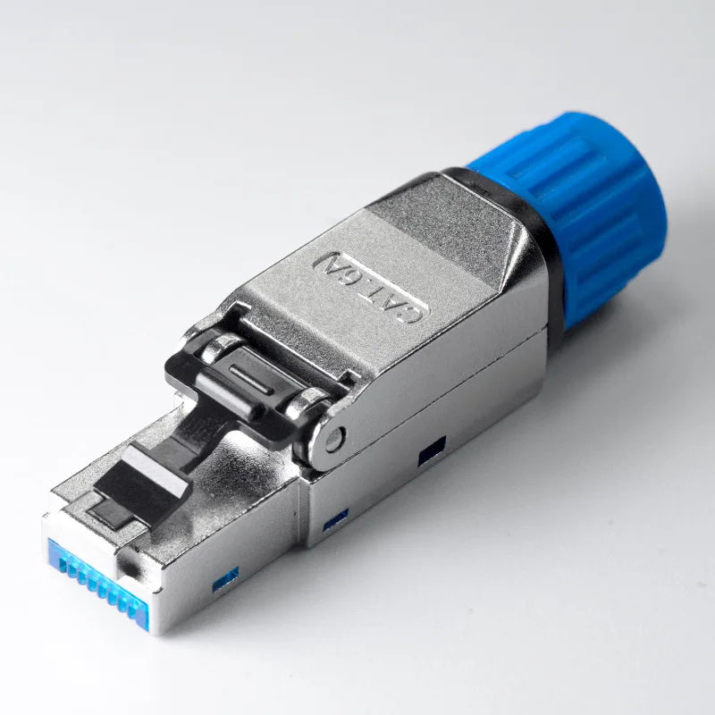XLEP Cat7 FTP Shielded Tool-Free RJ45 Plugs, 8P8C, 10 Pack