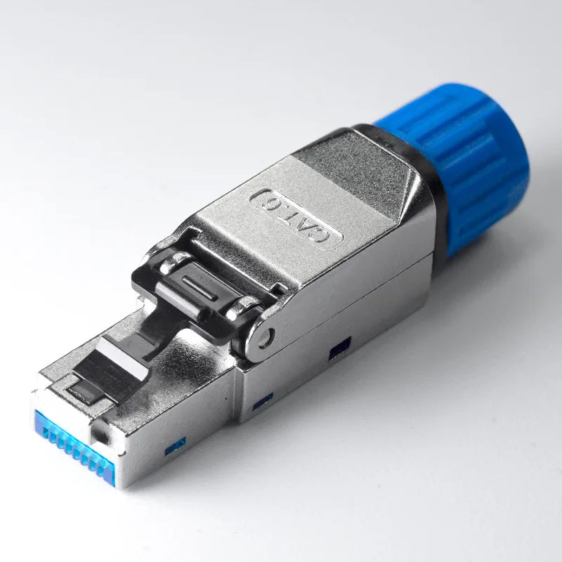 XLEP Cat7 FTP Shielded Tool-Free RJ45 Plugs, 8P8C, 10 Pack