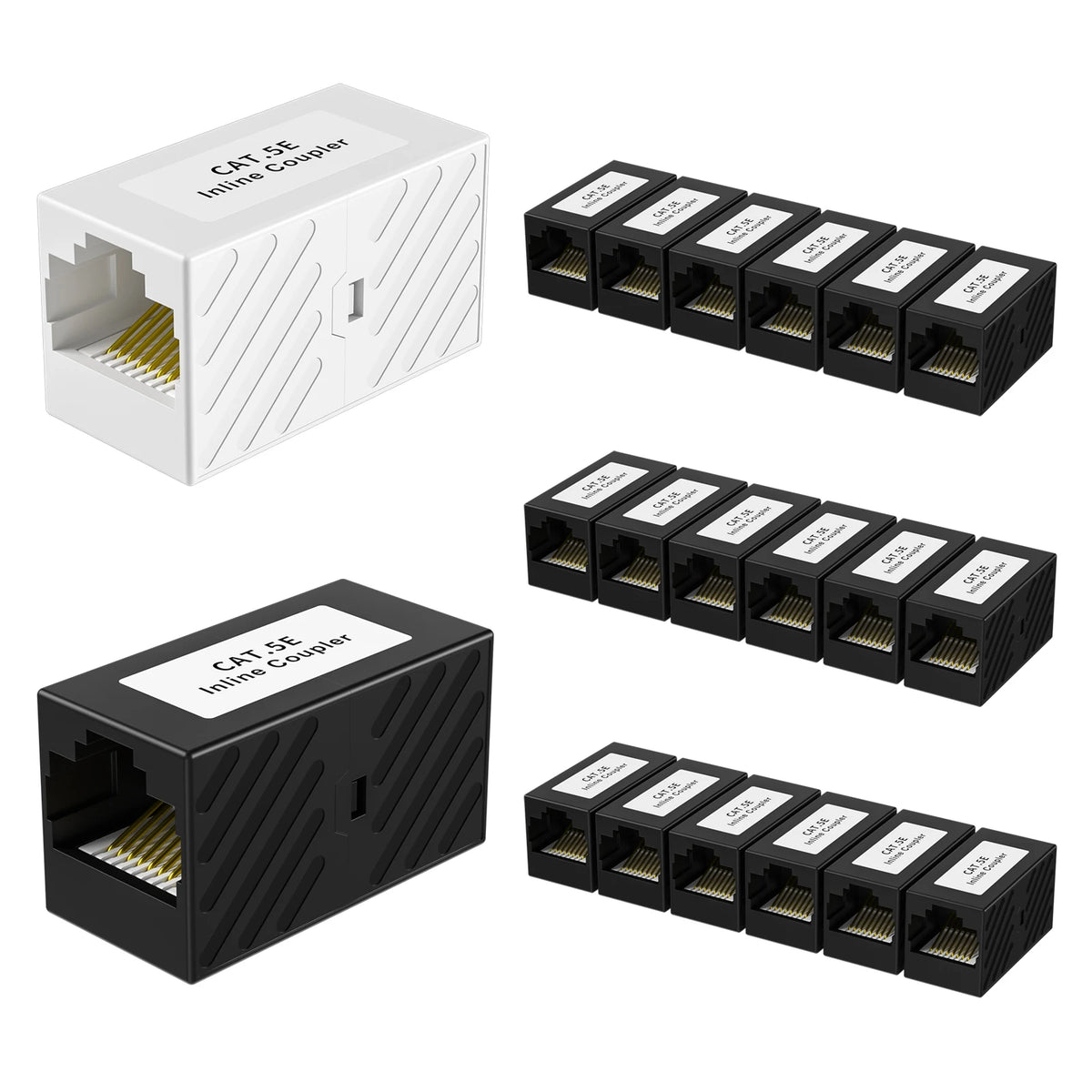 XLEP XL8542 RJ45 Coupler Female to Female, Cat6 Cat5e, 10 Pack